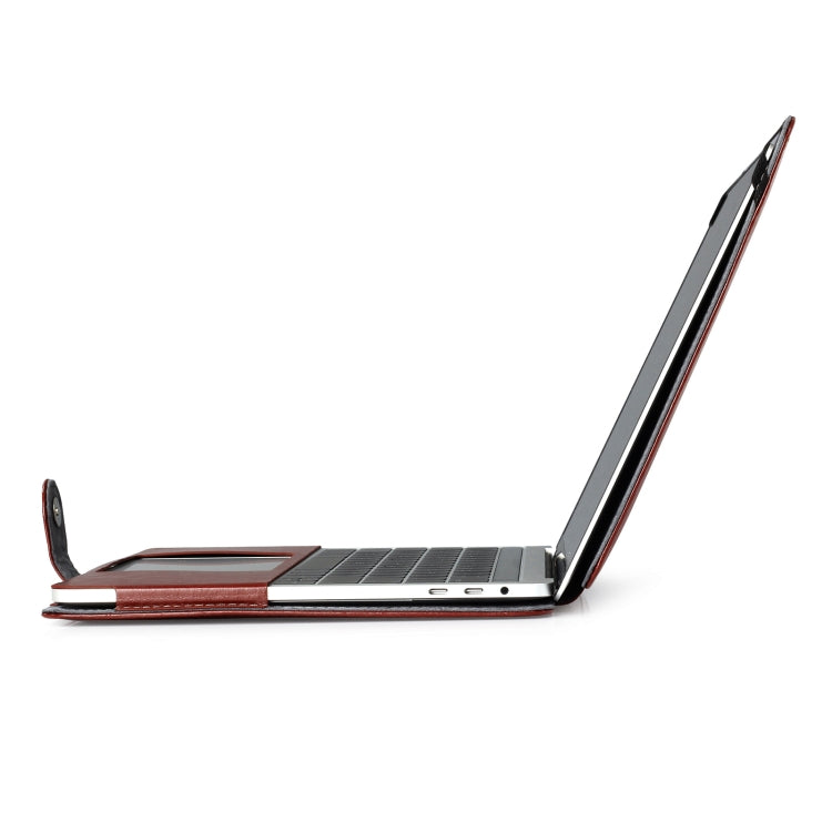 For Macbook Pro 15.4 inch Laptop Crazy Horse Texture Horizontal Flip Leather Case (Brown) - MacBook Pro Cases by PMC TechLife | Online Shopping South Africa | PMC TechLife