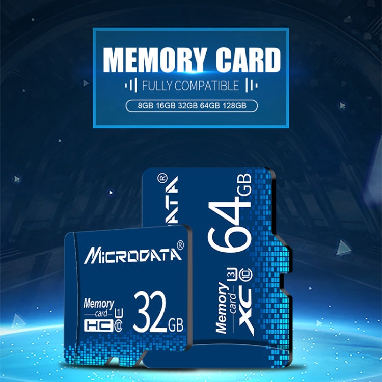 MICRODATA 64GB U3 Blue TF(Micro SD) Memory Card - free shipping - PMC TechLife - Order now!