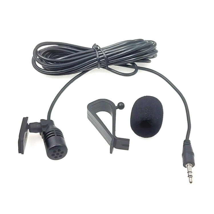 ZJ015MR Stereo 3.5mm Straight Plug Car Navigation DVD External Paste Microphone, Length: 3m - free shipping - PMC TechLife - Order now!