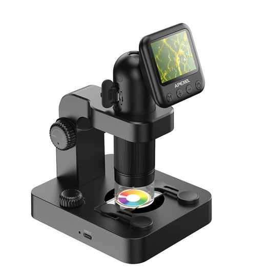 APEXEL MS003 Outdoor Portable HD Digital Microscope with Base - Digital Microscope by APEXEL | Online Shopping South Africa | PMC Jewellery | Buy Now Pay Later Mobicred