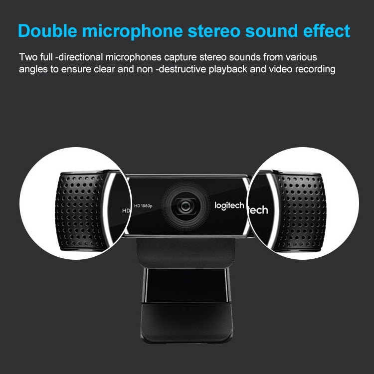 Logitech C922 Pro HD Pro Autofocus Built-in Stream Webcam 1080P Web Camera - free shipping - PMC TechLife - Order now!