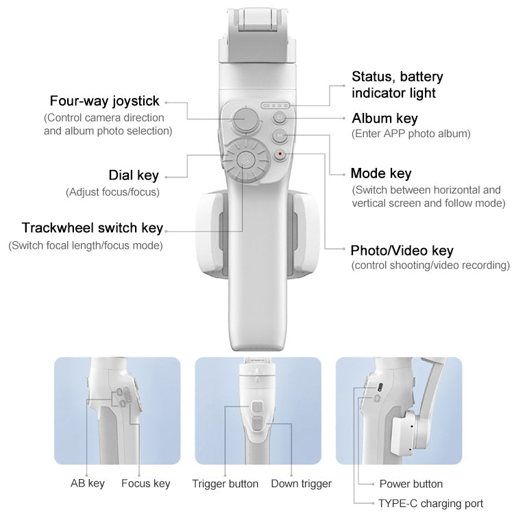 FEIYUTECH Vimble 3 Handheld Stabilizer Smart Three-Axis Follow-Up Anti-Shake Gimbal - free shipping - PMC TechLife - Order now!