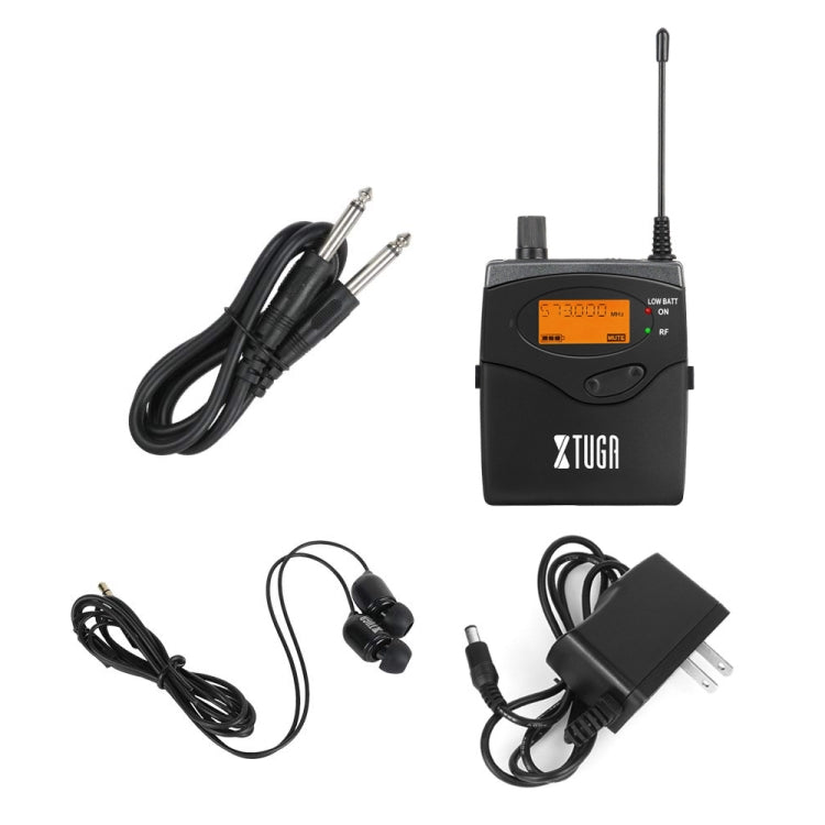 XTUGA RW2080 UHF Wireless Stage Singer In-Ear Monitor System Single BodyPack Receiver - free shipping - PMC TechLife - Order now!