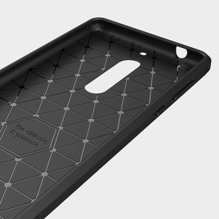 For Nokia 5 Brushed Carbon Fiber Texture Shockproof TPU Protective Cover Case(Navy Blue) - free shipping - PMC TechLife - Order now!