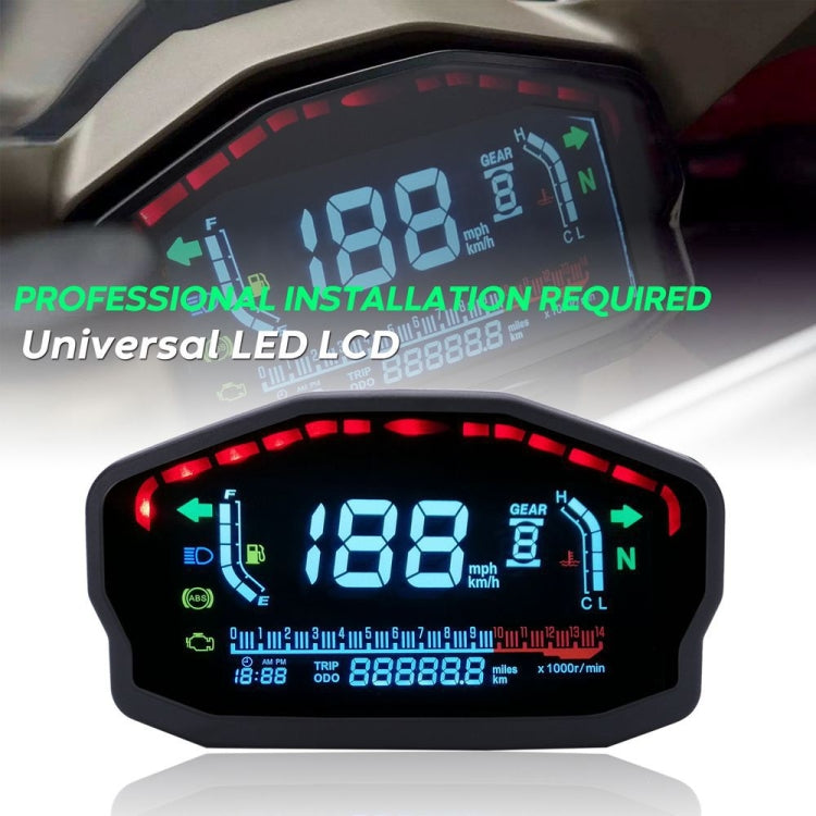 Speedpark Universal Motorcycle Modified LCD Speedometer Digital Backlight Odometer - Others by Speedpark | Online Shopping South Africa | PMC Jewellery