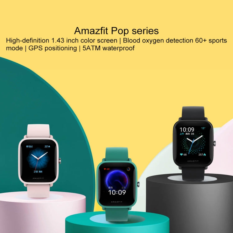 Original Xiaomi Youpin Amazfit Pop Smart Watch(Pink) - Wearable Devices by Xiaomi | Online Shopping South Africa | PMC Jewellery | Buy Now Pay Later Mobicred