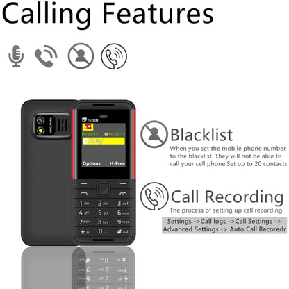 SERVO BM5310 Mini Mobile Phone, Russian Key, 1.33 inch, MTK6261D, 21 Keys, Support Bluetooth, FM, Magic Sound, Auto Call Record, GSM, Triple SIM (Red) - SERVO by SERVO | Online Shopping South Africa | PMC Jewellery