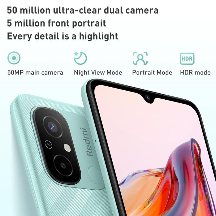 Xiaomi Redmi 12C, 50MP Camera, 4GB+128GB, 5000mAh Battery, Face ID & Fingerprint Identification, 6.71 inch MIUI 13 MediaTek Helio G85 Octa Core up to 2.0GHz, Network: 4G, Dual SIM, Not Support Google Play(Blue) - Xiaomi Redmi by Xiaomi | Online Shopping South Africa | PMC Jewellery