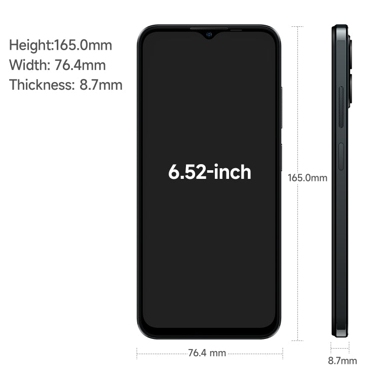 Ulefone Note 16 Pro, 8GB+256GB, Dual Back Cameras, Face ID & Side Fingerprint Identification, 4400mAh Battery, 6.52 inch Android 13 Unisoc T606 Octa Core up to 1.6GHz, Network: 4G, Dual SIM, OTG (Black) - Ulefone by Ulefone | Online Shopping South Africa | PMC Jewellery | Buy Now Pay Later Mobicred