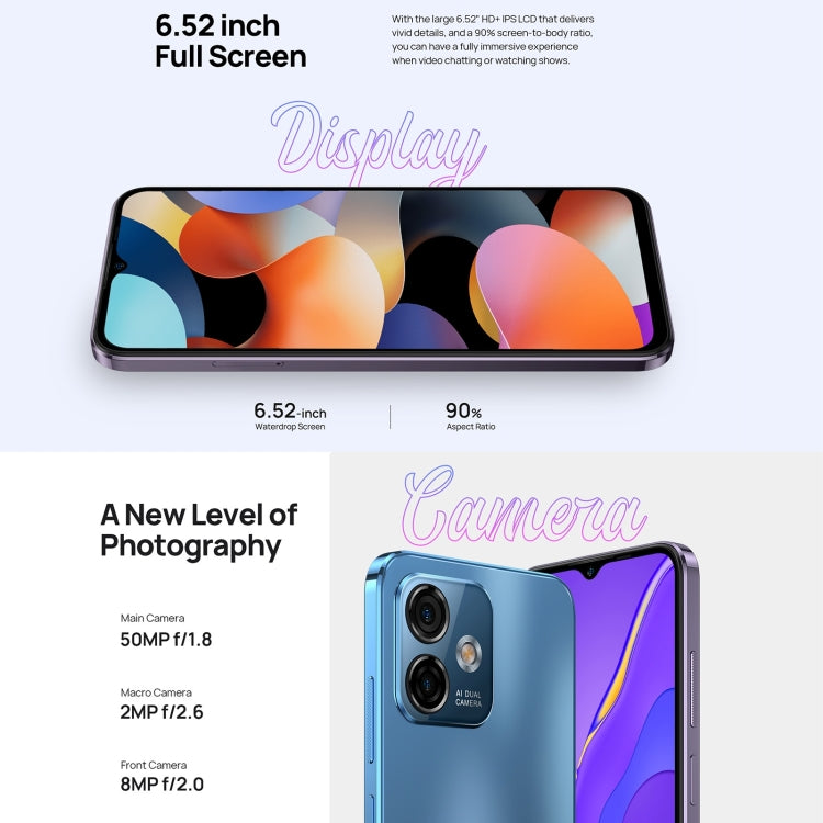 [HK Warehouse] Ulefone Note 16 Pro, 8GB+512GB, Dual Back Cameras, Face ID & Side Fingerprint Identification, 4400mAh Battery, 6.52 inch Android 13 Unisoc T606 Octa Core up to 1.6GHz, Network: 4G, Dual SIM, OTG (Purple) - Ulefone by PMC Jewellery | Online Shopping South Africa | PMC Jewellery
