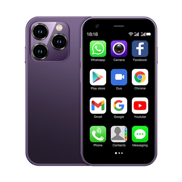 SOYES XS15, 2GB+16GB, 3.0 inch Android 8.1 MTK6580 Quad Core up to 1.3GHz, Bluetooth, WiFi, GPS, Network: 3G, Dual SIM (Purple) - SOYES by SOYES | Online Shopping South Africa | PMC Jewellery