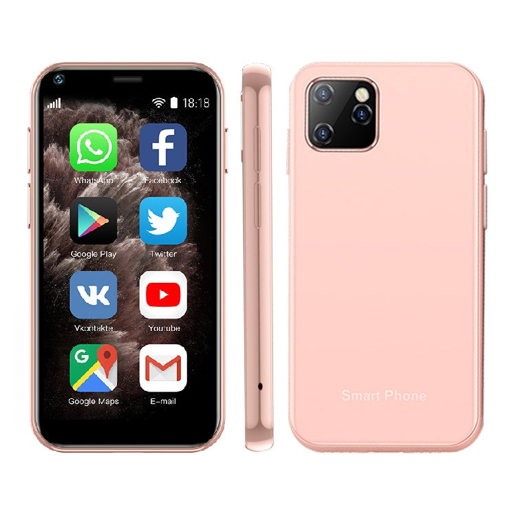 SOYES XS11, 1GB+8GB, 2.5 inch MTK6580 Quad Core up to 1.3GHz, Bluetooth, WiFi, FM, Network: 3G, Dual SIM(Pink) - SOYES by SOYES | Online Shopping South Africa | PMC Jewellery