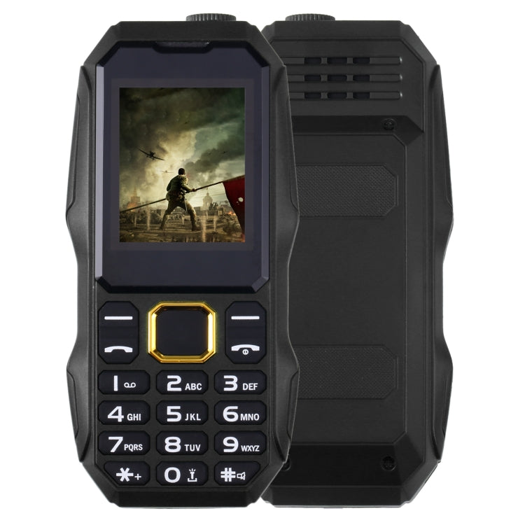 W2025 Triple Proofing Elder Phone, Waterproof Shockproof Dustproof, 5800mAh Battery, 1.8 inch, 21 Keys, LED Flashlight, Dual SIM(Black) - Others by PMC Jewellery | Online Shopping South Africa | PMC Jewellery