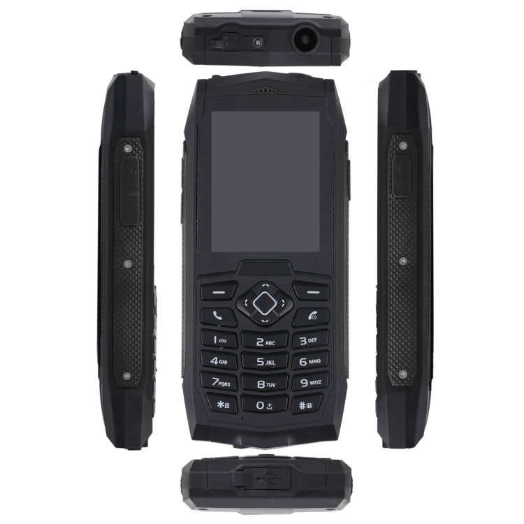 Rugtel R1C Rugged Phone, IP68 Waterproof Dustproof Shockproof, 2.4 inch, MTK6261D, 2000mAh Battery, SOS, FM, Dual SIM(Black) - Others by Rugtel | Online Shopping South Africa | PMC Jewellery