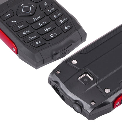 Rugtel R1D Rugged Phone, IP68 Waterproof Dustproof Shockproof, 2.4 inch, MTK6261D, 2000mAh Battery, Loud Box Speaker, FM, Network: 2G, Dual SIM (Red) - Others by Rugtel | Online Shopping South Africa | PMC Jewellery
