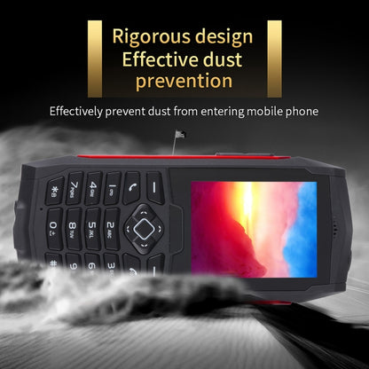 Rugtel R1D Rugged Phone, IP68 Waterproof Dustproof Shockproof, 2.4 inch, MTK6261D, 2000mAh Battery, Loud Box Speaker, FM, Network: 2G, Dual SIM (Red) - Others by Rugtel | Online Shopping South Africa | PMC Jewellery
