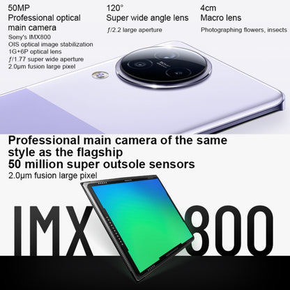 Xiaomi Civi 3 5G, 50MP Camera, 12GB+256GB, Triple Back Cameras + Dual Front Cameras, In-screen Fingerprint Identification, 4500mAh Battery, 6.55 inch MIUI 14 Dimensity 8200-Ultra Octa Core 4nm up to 3.1GHz, Network: 5G, NFC (Purple) - Xiaomi MI by Xiaomi | Online Shopping South Africa | PMC Jewellery