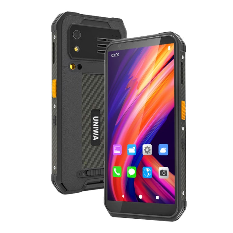 UNIWA M512 Standard Rugged Phone, 4GB+64GB, IP65 Waterproof Dustproof Shockproof, 4100mAh Battery, 5.7 inch Android 12 MTK6762 Octa Core up to 2.0GHz, Network: 4G, NFC (Black) - UNIWA by UNIWA | Online Shopping South Africa | PMC Jewellery