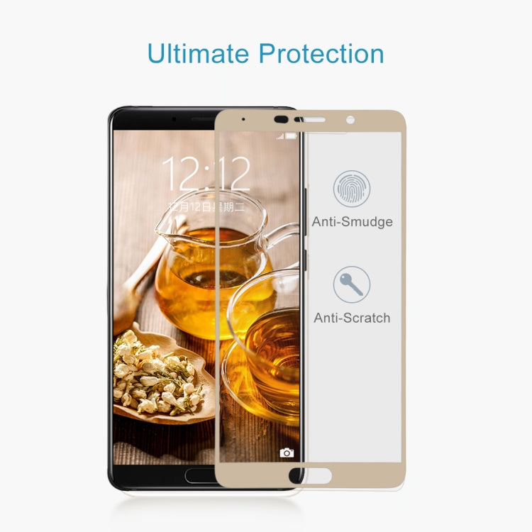 For Huawei  Mate 10 9H Surface Hardness 2.5D Curved Edge HD Explosion-proof Tempered Glass Screen Protector(Gold) - Huawei Tempered Glass by DIYLooks | Online Shopping South Africa | PMC TechLife | Buy Now Pay Later Mobicred