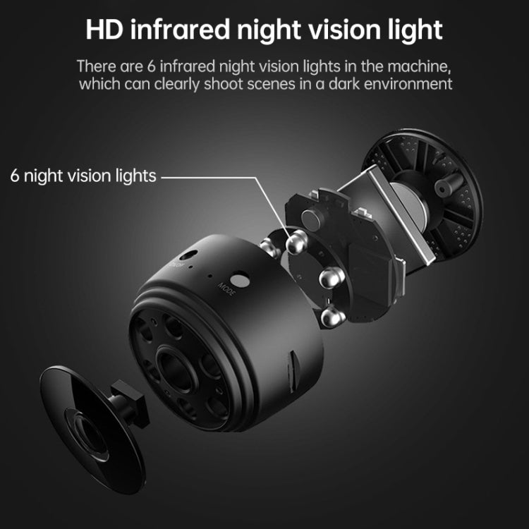 A9 1080P WiFi Wireless Network Camera Wide-angle Recorder (Black) - Mini Camera by PMC TechLife | Online Shopping South Africa | PMC TechLife | Buy Now Pay Later Mobicred