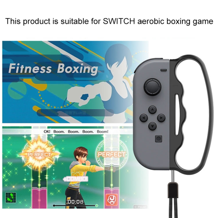 iPlay Small Handle Boxing Grip Gamepad Grip with Strap for Switch Joy-Con(Black) - Gamepads by iplay | Online Shopping South Africa | PMC TechLife