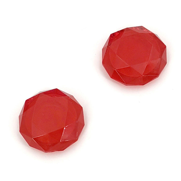 2 PCS Diamond Texture Games Grip Caps for PS5(Red) - Cases by PMC Jewellery | Online Shopping South Africa | PMC Jewellery