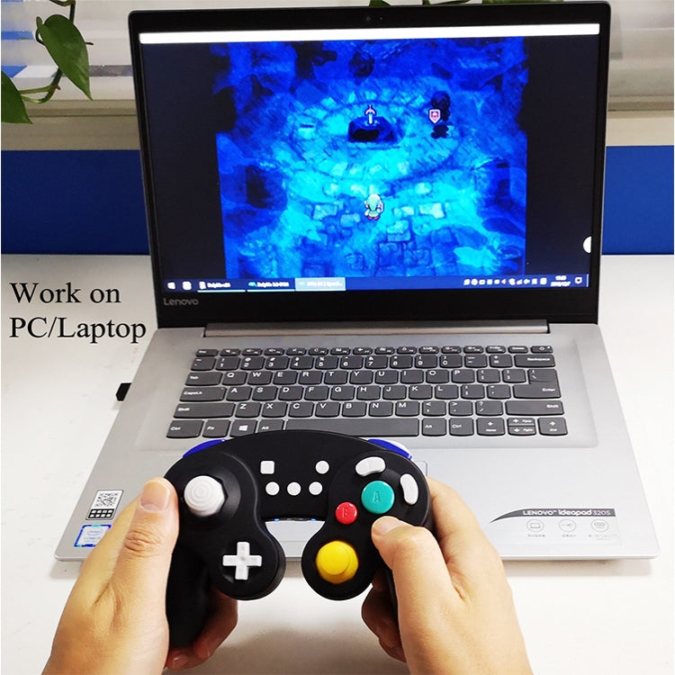 Three-point Decorative Strip Wired Game Handle Controller for Nintendo NGC(Black) - Gamepads by PMC TechLife | Online Shopping South Africa | PMC TechLife