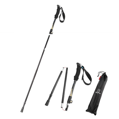 Aotu AT7558 125cm Aluminum Alloy Outdoor Camping Folding Corky Trekking Poles EVA Handle Alpenstock - Folding Crutch by AOTU | Online Shopping South Africa | PMC Jewellery | Buy Now Pay Later Mobicred