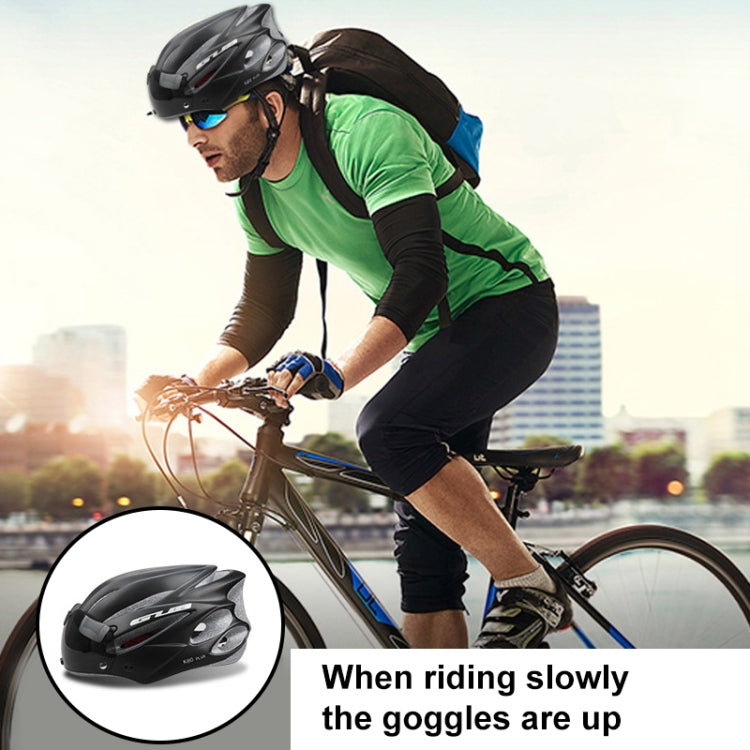 GUB K80 Plus Bike Helmet With Visor And Goggles(White) - Protective Helmet & Masks by GUB | Online Shopping South Africa | PMC TechLife | Buy Now Pay Later Mobicred