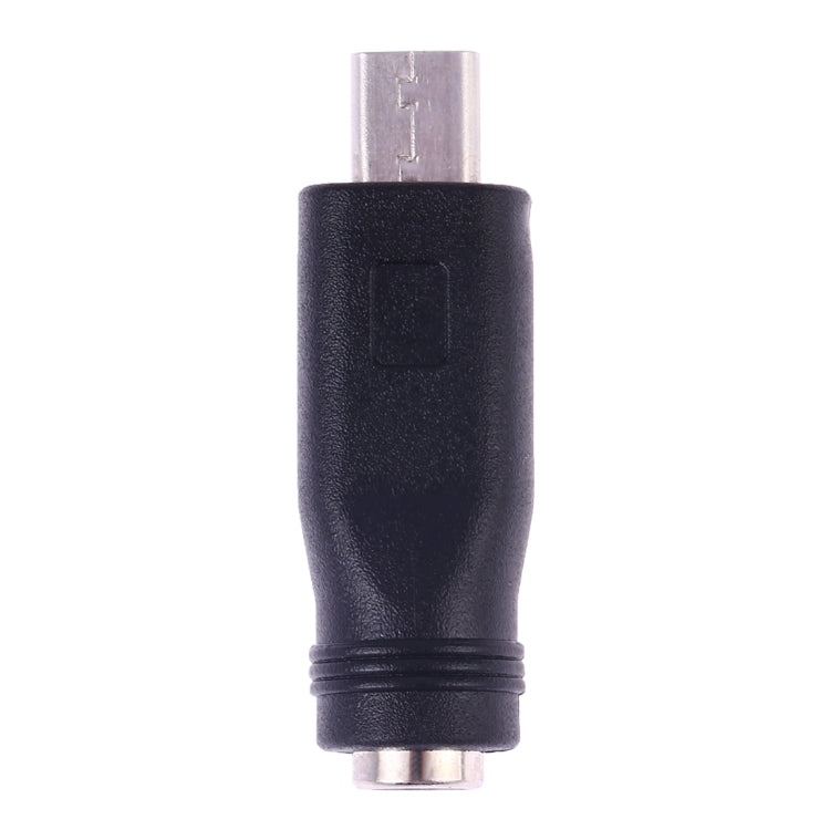 DC 5.5 x 2.1mm Female to Micro USB Male Power Converter(Black) - Audio Adapter by PMC TechLife | Online Shopping South Africa | PMC TechLife