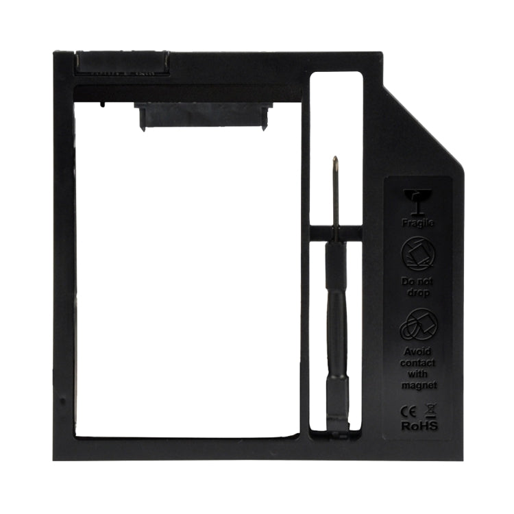 Universal 9 / 9.5mm SATA3 Hard Disk Drive HDD Caddy Adapter Bay Bracket for Notebook(Black) - Caddies & Enclosures by PMC TechLife | Online Shopping South Africa | PMC TechLife