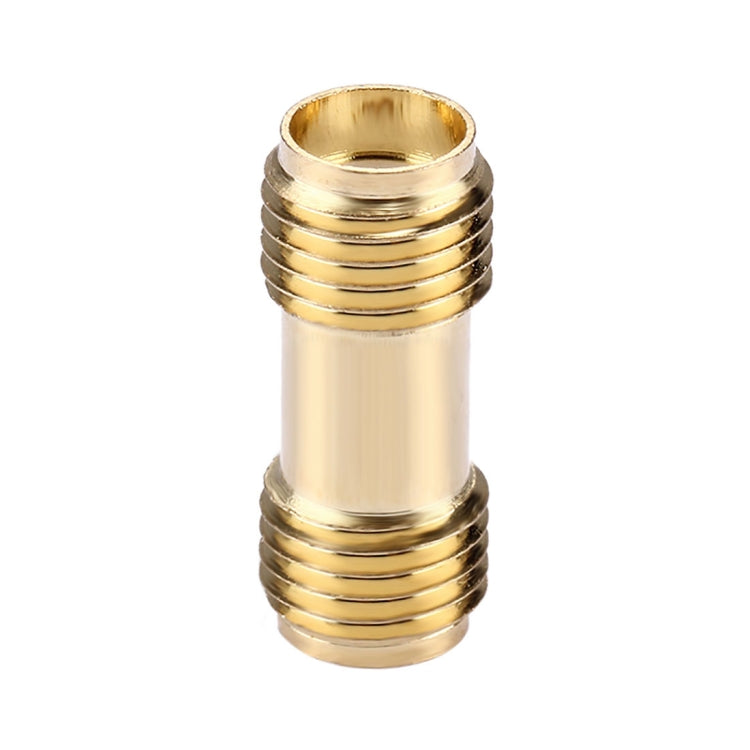 SMA Female to SMA Female Connector Adapter(Gold) - Connectors by PMC TechLife | Online Shopping South Africa | PMC TechLife