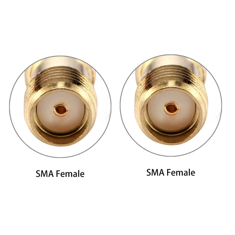 SMA Female to SMA Female Connector Adapter(Gold) - Connectors by PMC TechLife | Online Shopping South Africa | PMC TechLife