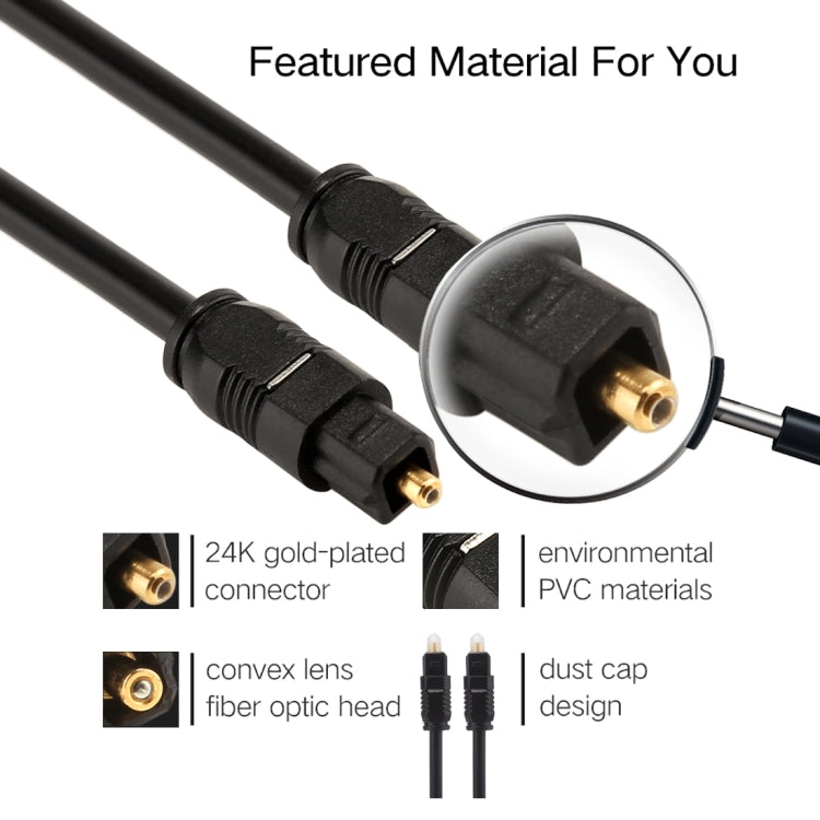 EMK 30m OD4.0mm Toslink Male to Male Digital Optical Audio Cable - Audio Optical Cables by EMK | Online Shopping South Africa | PMC TechLife | Buy Now Pay Later Mobicred