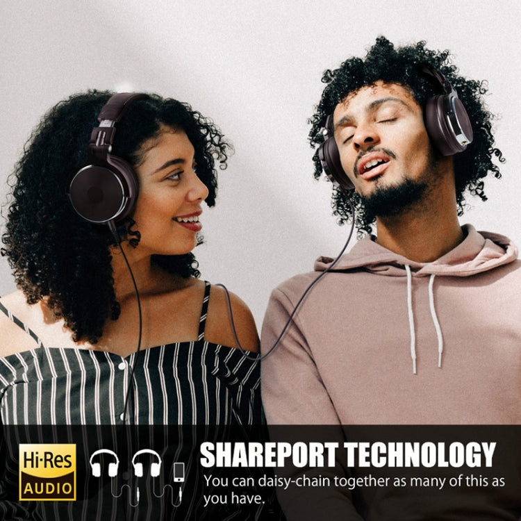 OneOdio Pro-30 Head-mounted Wired Headphone with Microphone(Brown) - free shipping - PMC TechLife - Order now!