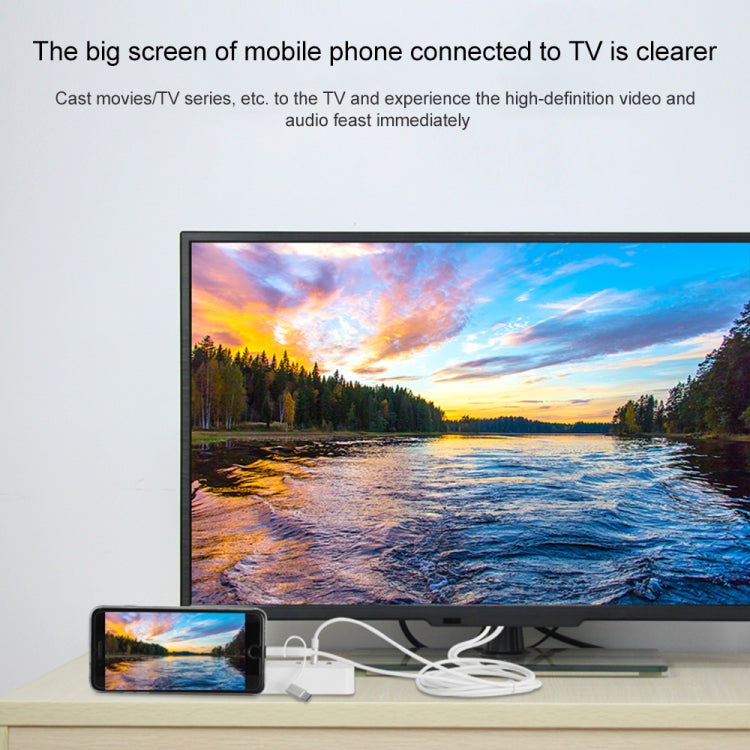 Onten OTN-7537A 3 in 1 1080P Mobile HD Screen Player Adapter Cable(Silver) - free shipping - PMC TechLife - Order now!