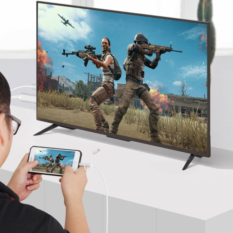 Onten OTN-7537A 3 in 1 1080P Mobile HD Screen Player Adapter Cable(Silver) - free shipping - PMC TechLife - Order now!
