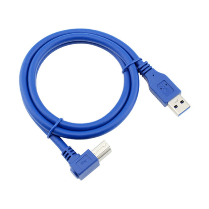 USB 3.0 A Male to Right 90 Degrees Angle USB 3.0 Type-B Male High Speed Printer Cable, Cable Length: 2m - USB 3.0 by PMC Jewellery | Online Shopping South Africa | PMC Jewellery