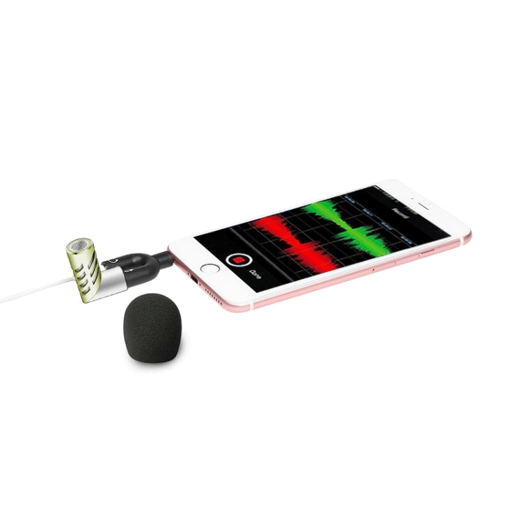 R1 Mini Condenser Record Microphone, For Smart Phones, Tablets and Other Audio Device with 3.5mm Earphone Port(Green) - Other Accessories by PMC Jewellery | Online Shopping South Africa | PMC Jewellery