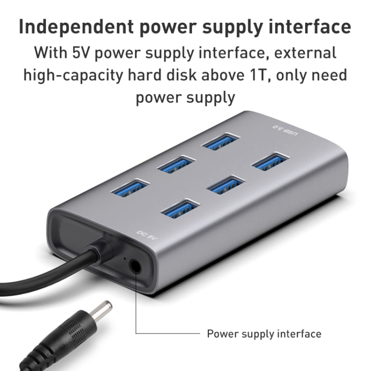 8108 7 Ports USB 3.0 to USB 3.0 HUB, Cable Length: 80cm - USB 3.0 HUB by PMC Jewellery | Online Shopping South Africa | PMC Jewellery