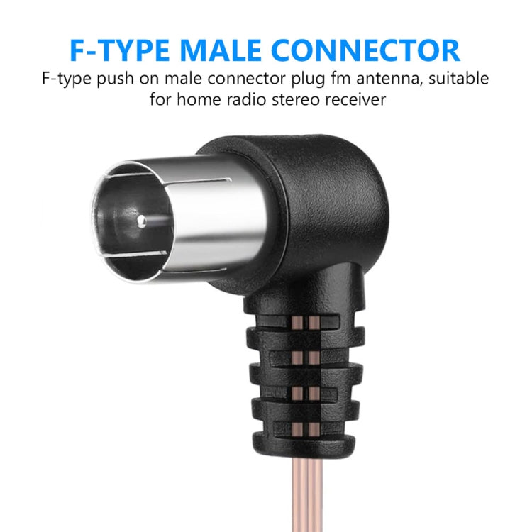 2m FM Dipole Antenna Female Plug Connector Stereo Audio Radio Receiver - DVB-T & Simulation Antenna by PMC TechLife | Online Shopping South Africa | PMC TechLife