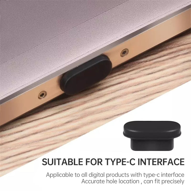 20 PCS Silicone Anti-Dust Plugs for USB-C / Type-C Port(Black) - free shipping - PMC TechLife - Order now!