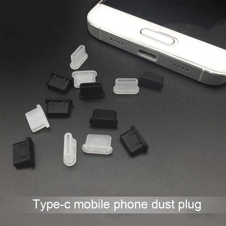 20 PCS Silicone Anti-Dust Plugs for USB-C / Type-C Port(Black) - free shipping - PMC TechLife - Order now!