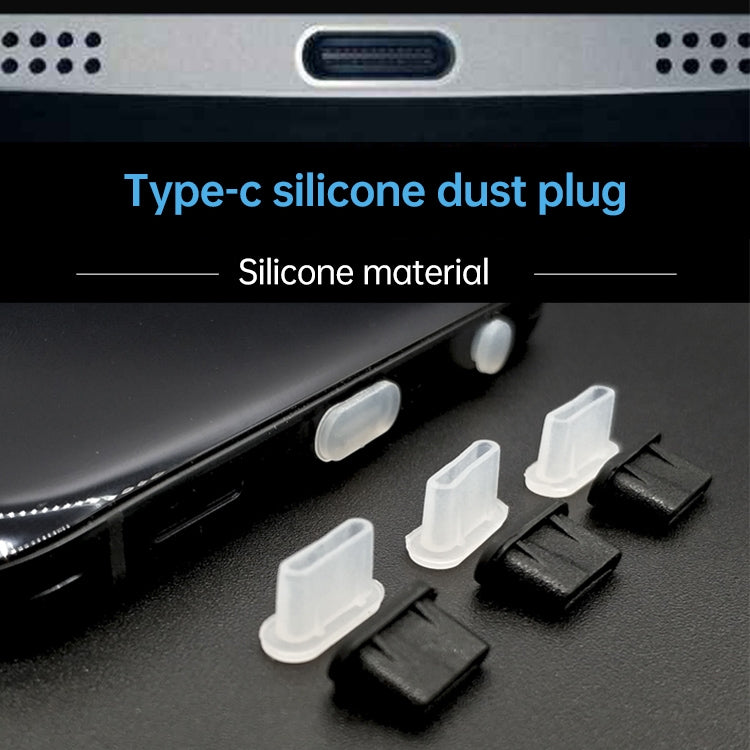 20 PCS Silicone Anti-Dust Plugs for USB-C / Type-C Port(Black) - free shipping - PMC TechLife - Order now!