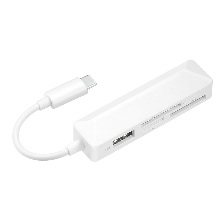 4 in 1 MS + SD + TF + USB2.0 Multi-function Card Reader for Type-C Devices - U Disk & Card Reader by PMC TechLife | Online Shopping South Africa | PMC TechLife