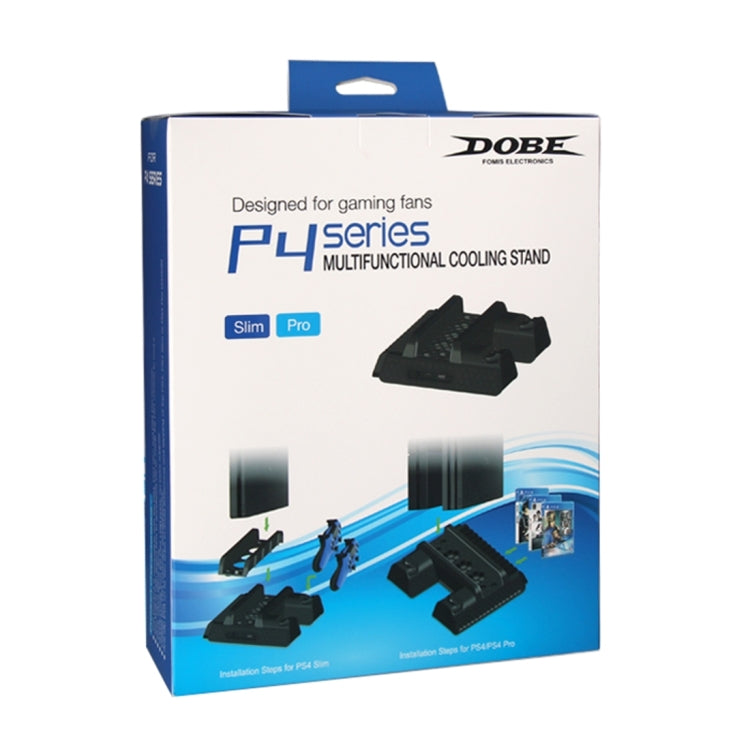 DOBE TP4-882 3 in 1 Game Console Cooling Fan + Game Storage Slots + Game Controller Charging Dock for Sony PS4 / PS4 Pro / PS4 Slim(Black) - free shipping - PMC TechLife - Order now!
