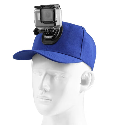 PULUZ Baseball Hat with J-Hook Buckle Mount & Screw for GoPro, DJI OSMO Action and Other Action Cameras(Blue) -  by PMC Jewellery | Online Shopping South Africa | PMC Jewellery
