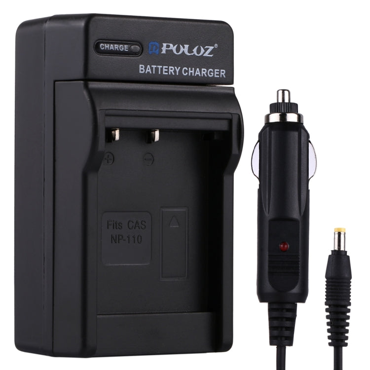 PULUZ Digital Camera Battery Car Charger for Casio NP-110 Battery - Battery Car Charger by PULUZ | Online Shopping South Africa | PMC TechLife | Buy Now Pay Later Mobicred