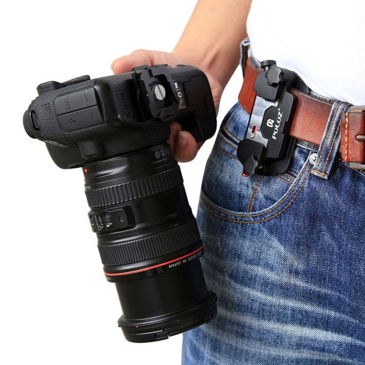 PULUZ Capture Camera Clip Aluminum Alloy Quick Release Clip with Plate - Quick Release Plate by PULUZ | Online Shopping South Africa | PMC TechLife | Buy Now Pay Later Mobicred