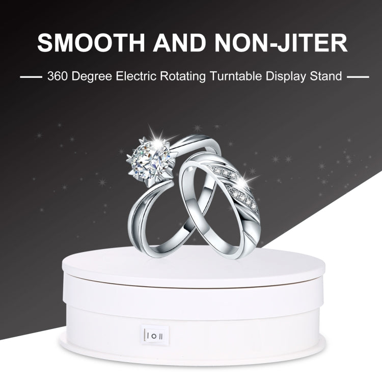 PULUZ 15cm Adjusting Speed Rotating Turntable Display Stand, Load: 3kg(White) -  by PULUZ | Online Shopping South Africa | PMC TechLife | Buy Now Pay Later Mobicred